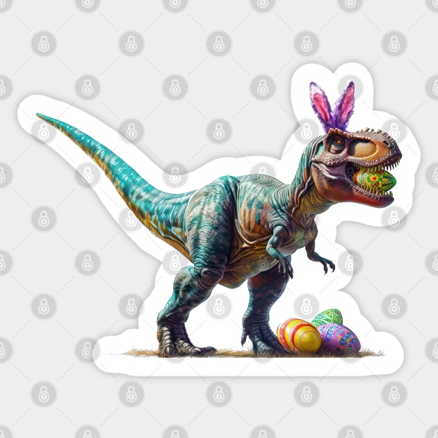 Ester Dino Bunny Sticker by TooplesArt